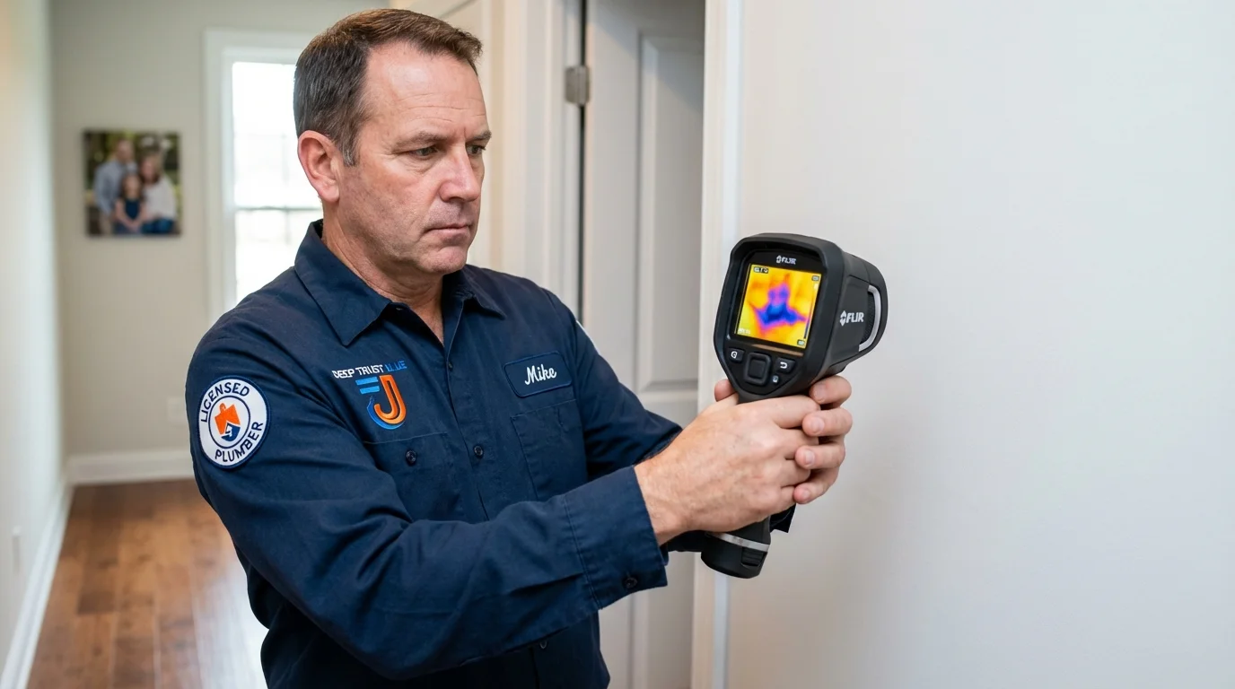 Thermal imaging leak detection by Johns Plumbing LLC in McAllen